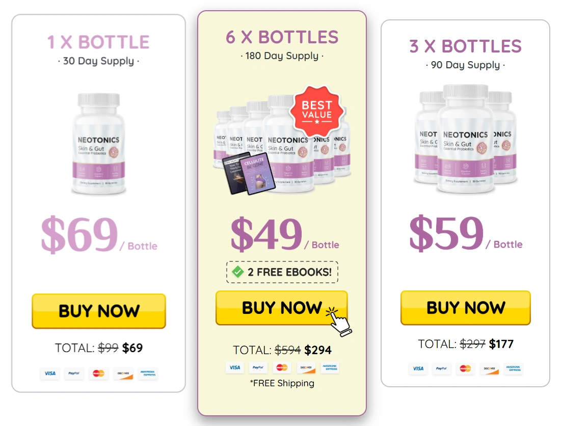 Neotonics order page